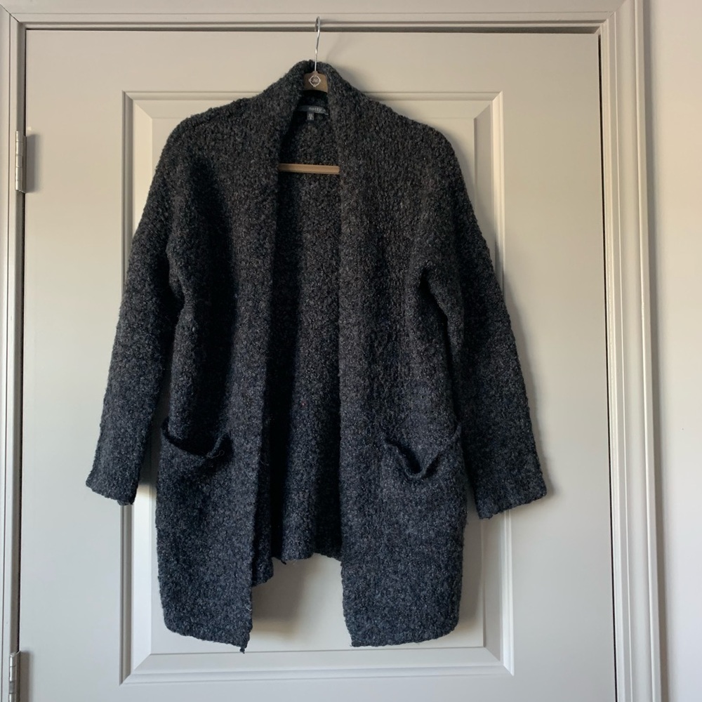 Matty M Grey Speckled Cardigan 2/$30